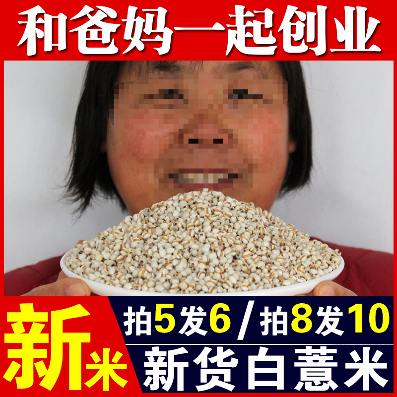 White Barley 250g Small Barley Rice Red Bean Barley Porridge Raw Materials Whole Grains Red Bean Barley Water Barley Kernel a