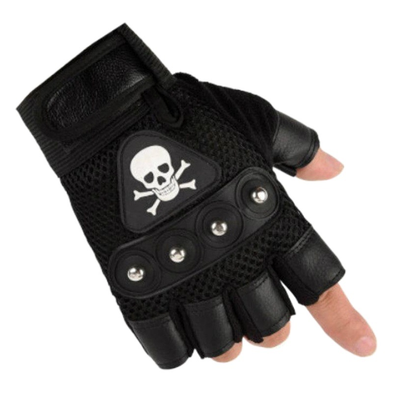 Medio dedo guantes hombres y mujeres que montan fitness deportes fuga dedo táctico Fuerzas Especiales montañismo al aire libre malla antideslizante resistente al desgaste