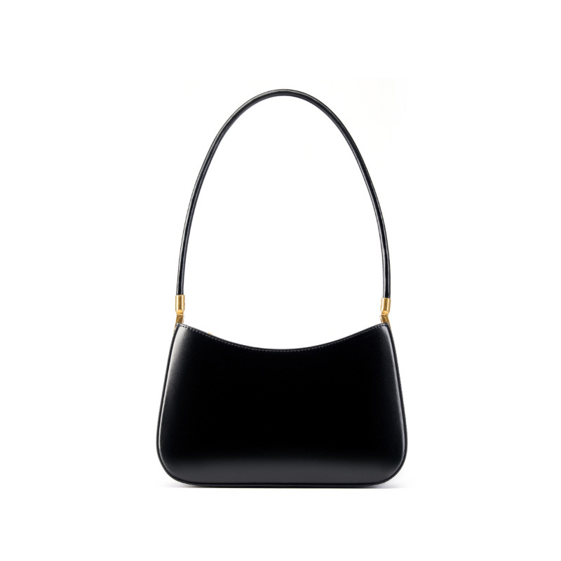 Spring/Summer New Niche Design Genuine Leather Commuter Baguette Bag 2026 French Style Underarm Shoulder Bag Retro Women's Handbag - Thumbnail 5