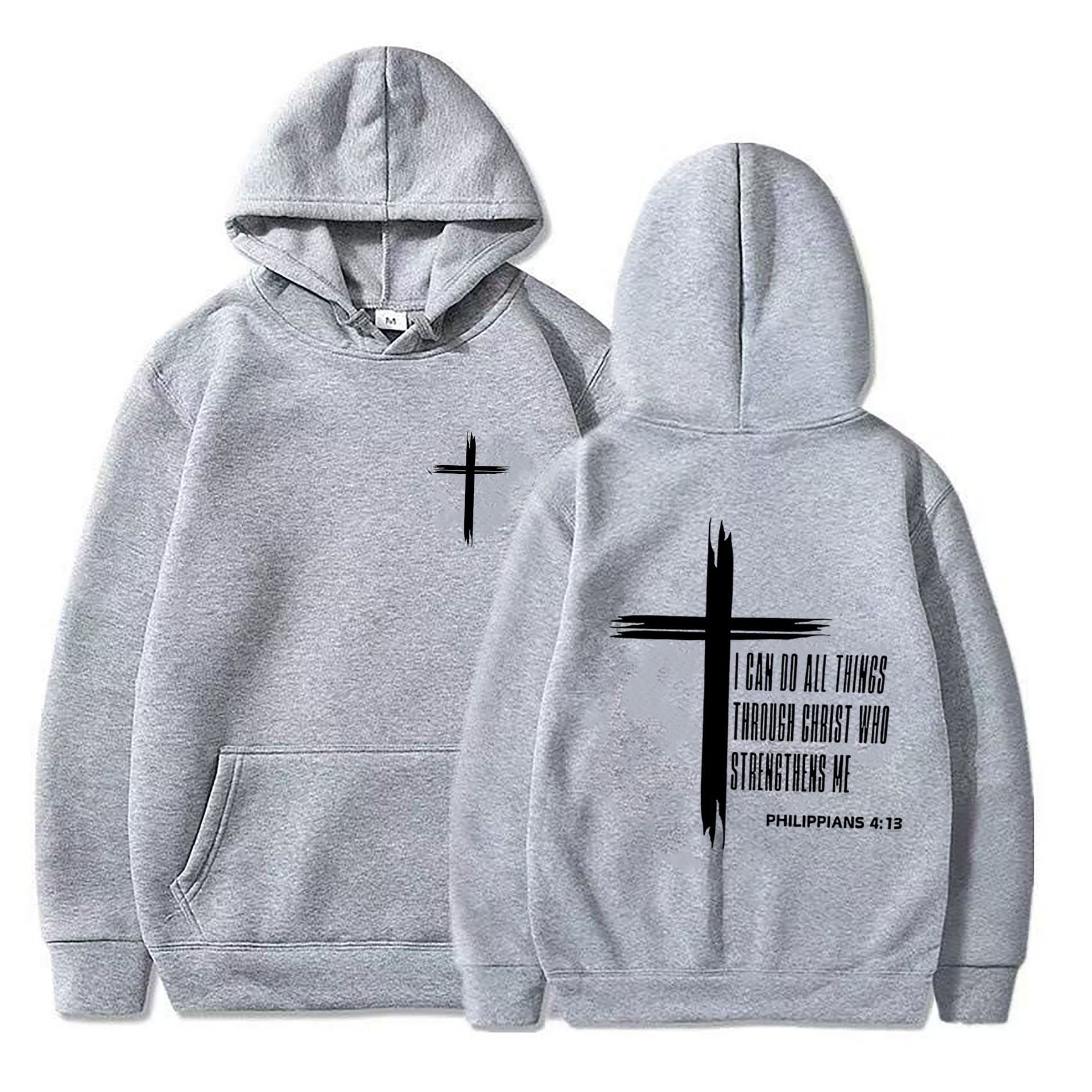 boy 2025 European And American Cross-Border Casual Fashion Loose Hoodie Men's Trendy Printed Sweatshirt_voghion.com