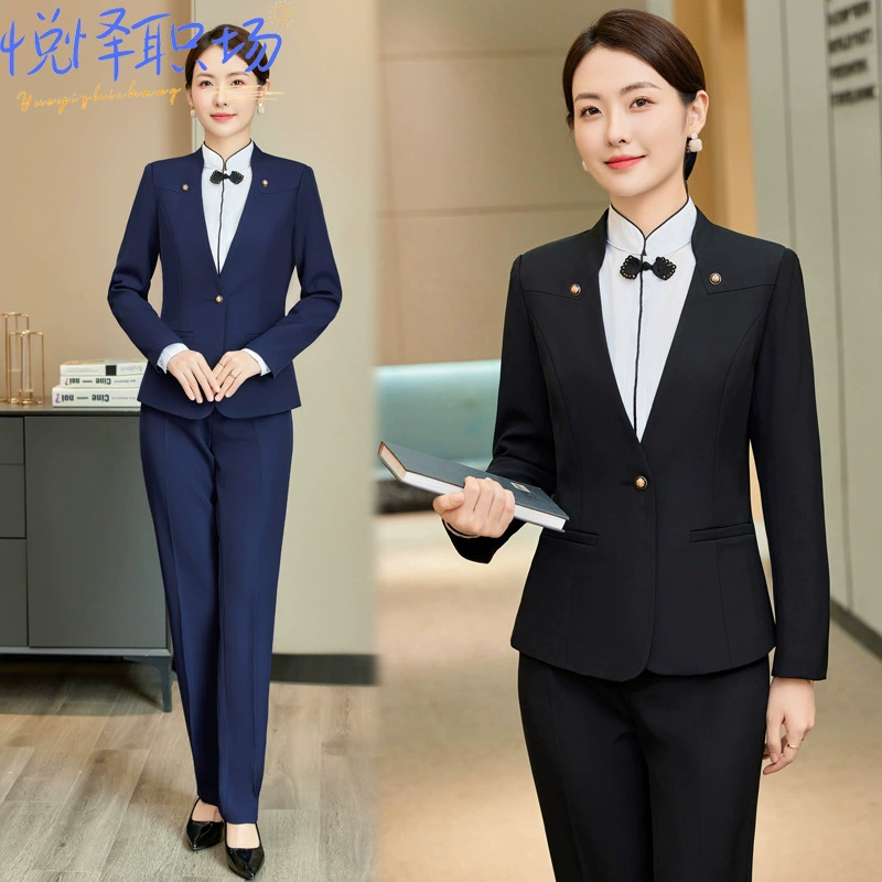 Униформа стюардессы Женский костюм высокого класса Профессиональный костюм Темпераментное платье Служащий стойки регистрации отеля Салон красоты Рабочая одежда