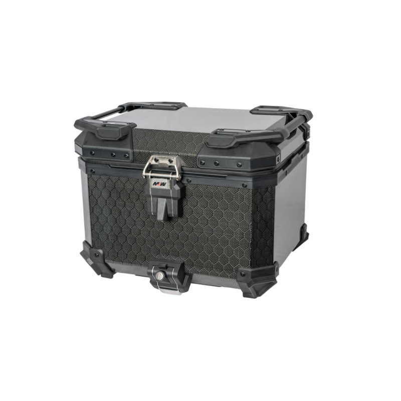 BM Lock 45L aerospace-grade 12K carbon fiber tail box, aluminum alloy large-capacity motorcycle tail box for scooters and electric vehicles
