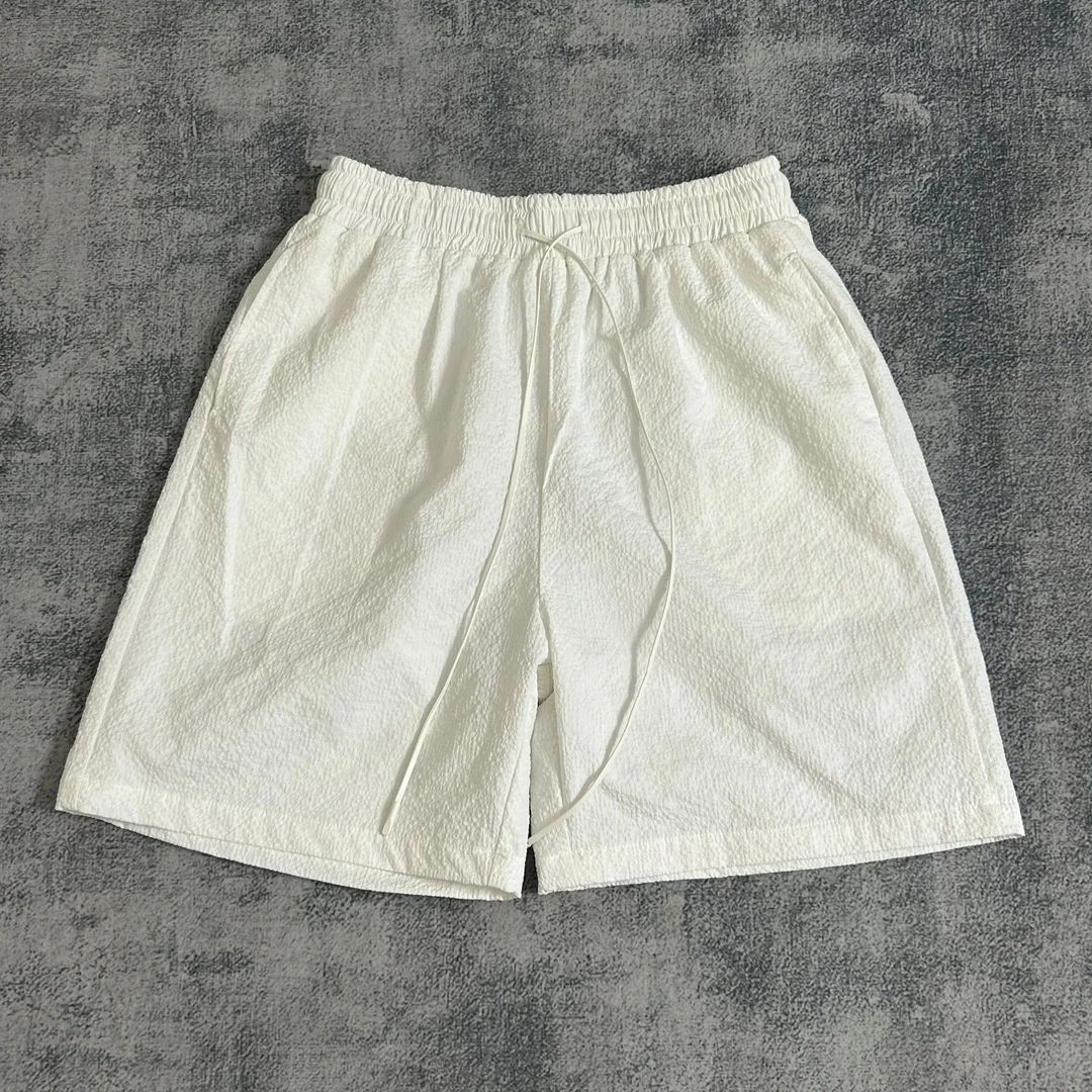 Men's Seersucker Quick-Dry Shorts - Lightweight Textured Casual & Sporty 5-Inch Shorts For Summer Outdoor Wear​_voghion.com