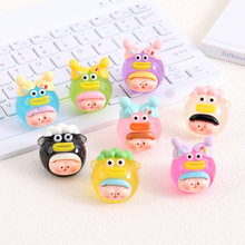 可爱卡通立体夜光大嘴丑鱼莉莉丝潮玩 diy饰品配件桌面装饰摆件