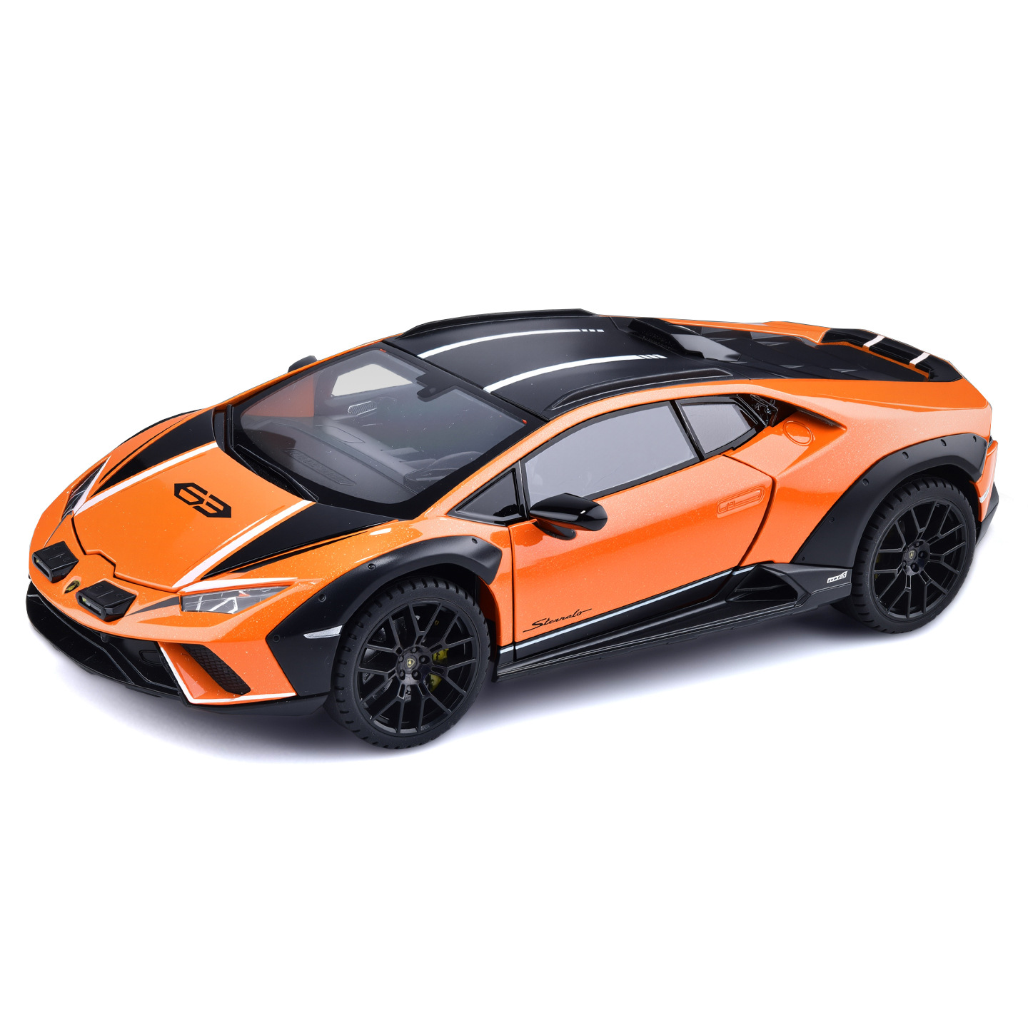 1: 24 Lambo Maverick versión de pintura sonora lisa línea decoración de gabinete adornos juguetes para niños al por mayor modelo de automóvil