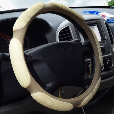 Steering wheel cover seasons universal handle cover Volkswagen - warm-rice-breathable-non-slip-four-seasons-general-38cm