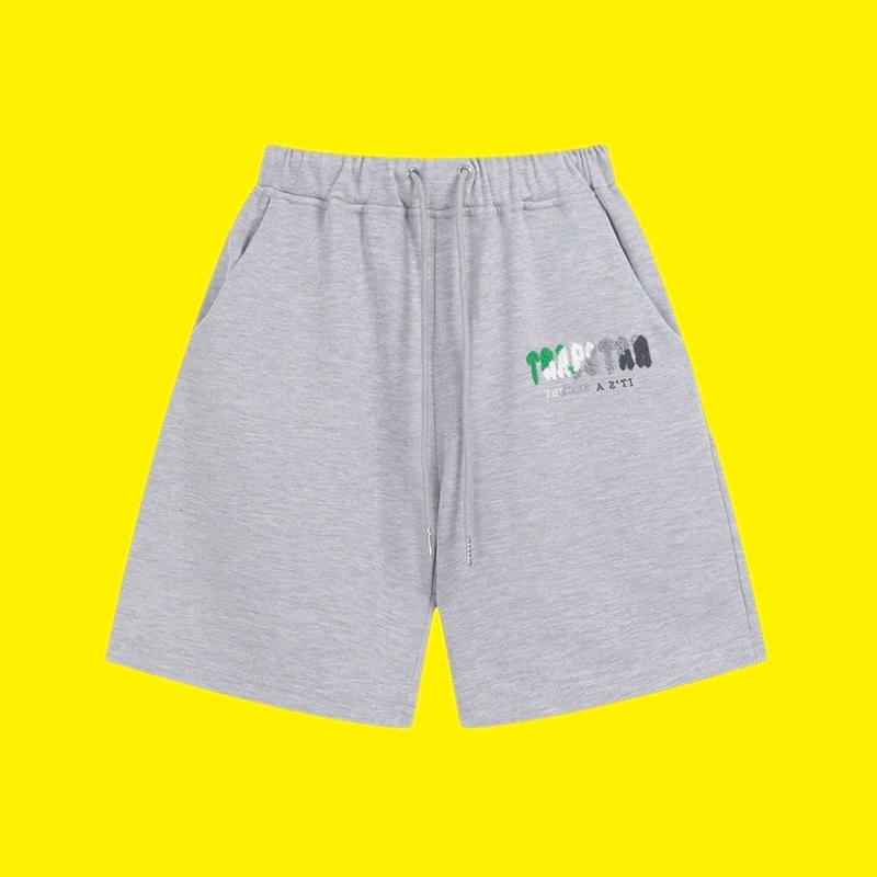 Comercio exterior transfronterizo Trapstar Arco Iris letras gradiente toalla bordado de manga corta Camiseta niebla calle pantalones cortos traje