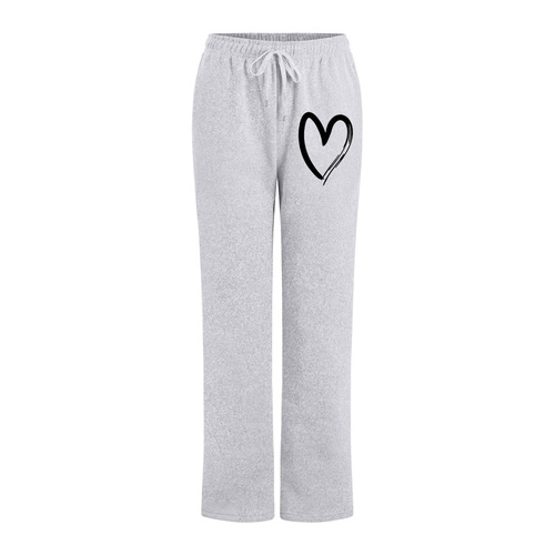 Cross into e-commerce Western and Eastern men and women same style single color casual loose lined long pants underwear