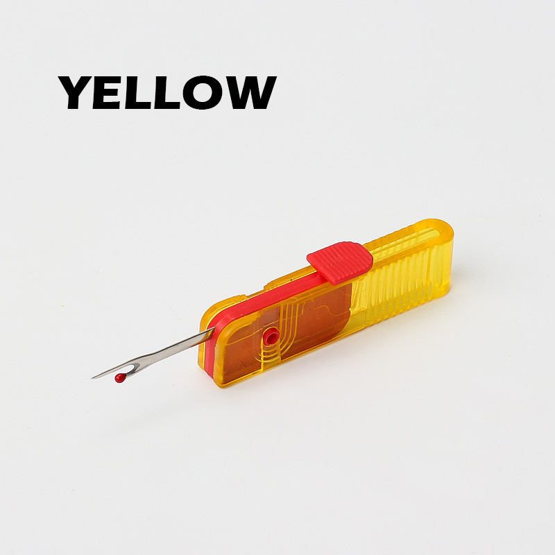 Tipo de disco U plegable mango de plástico cuchillo de deslizamiento de hilo mano de bordado cruzado cabeza de hilo picador de hilo de vestuario de corte deslizador de hilo