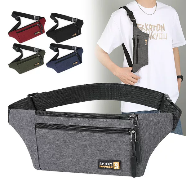 Men's and Women's Outdoor Sports Waist Bag Multi-Functional Running Anti-Theft Mobile Phone Bag Cycling Wallet Invisible Close-Fitting Men's