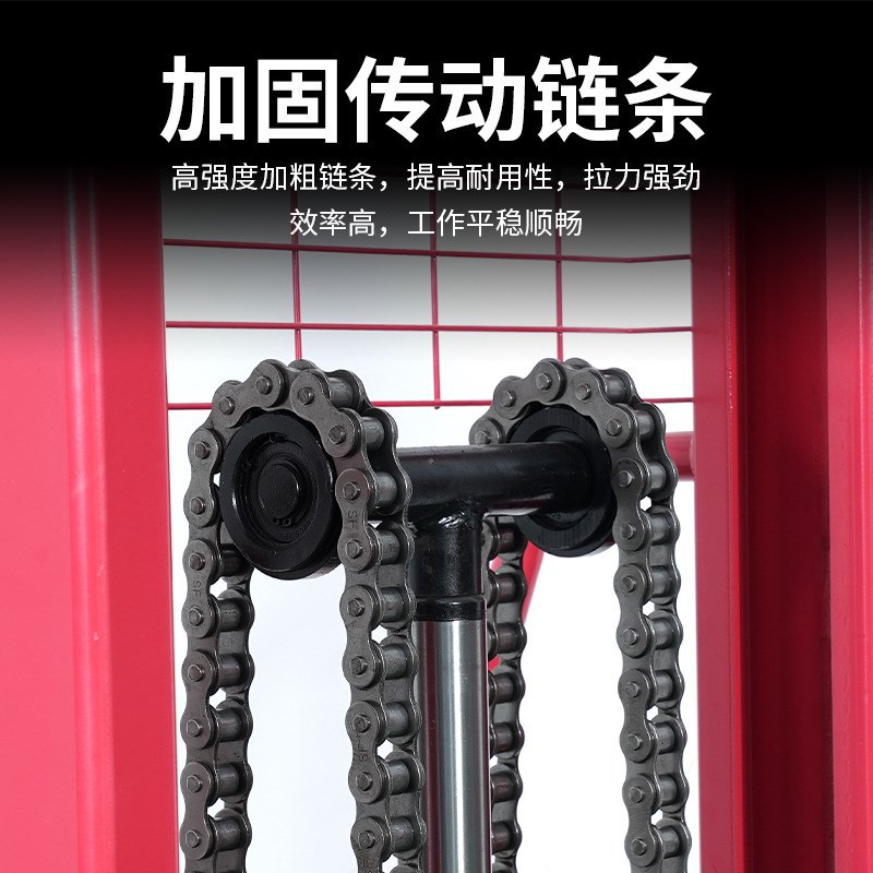 手动液压升高车搬运车C型钢叉车1吨2吨I3吨升降电动叉车手动轻型