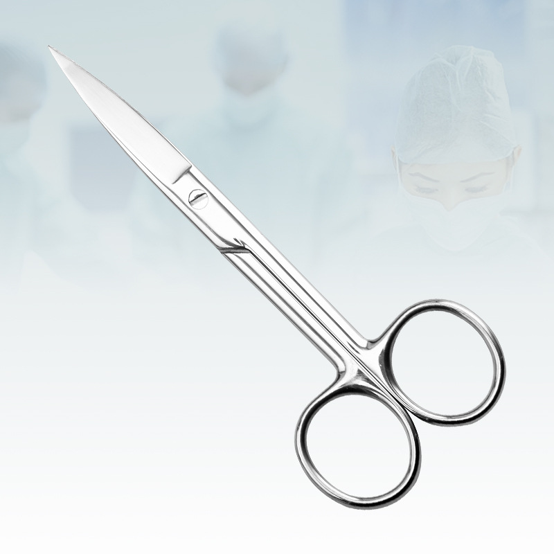 14cm gauze scissors stainless steel tissue scissors stainless steel thread head household bandage beauty ophthalmology thread removal gauze