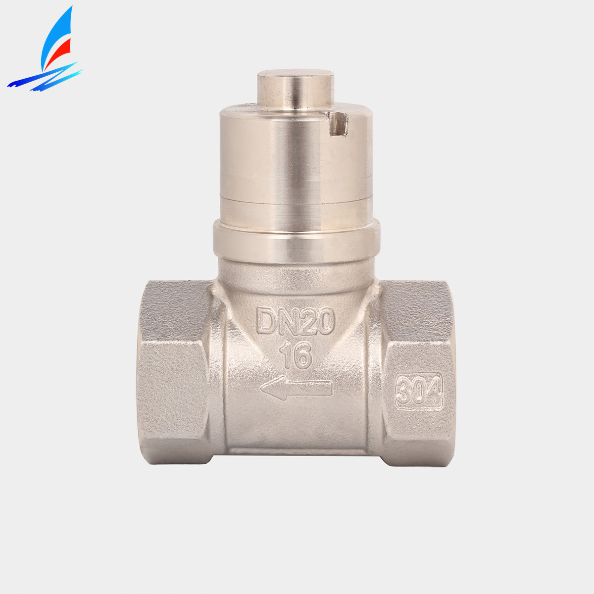 展帆不锈钢磁性截止阀 304不锈钢硬密封自来水管防盗开关带锁阀门