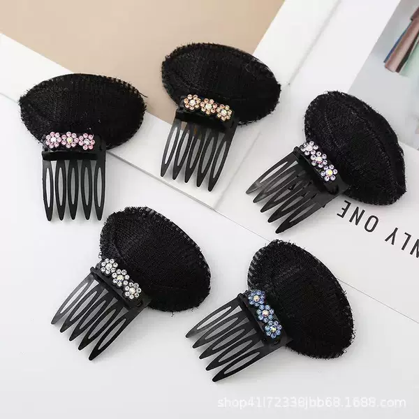 Overhead heightening invisible hair pad bangs finishing fluffy heightening pad hair device Korean version of seamless overhead flat collapse hair pad