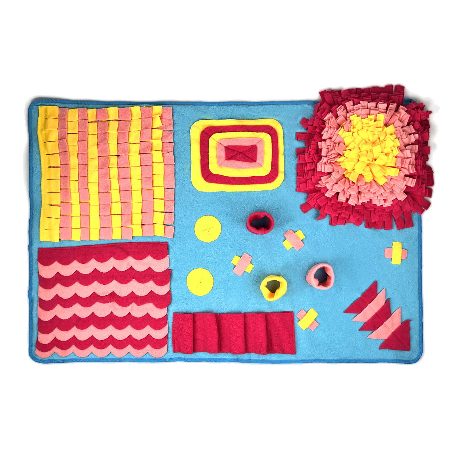 Productos para mascotas para perros y gatos almohadillas de olor grandes almohadillas de olor de comida lenta colorida para perros resistentes a la mordida mantas de juguetes inteligentes