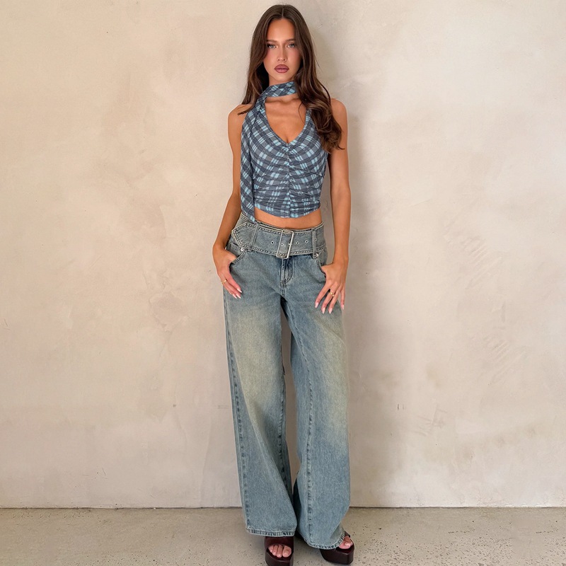French Retro Women's Halter Neck Camisole Slim Fit Versatile Top For Autumn New Style_ecoleips.com
