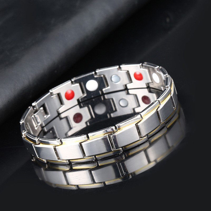 YUNJIN Amazon transfronteriza explosión pulsera imán desmontable Europa y América pulsera de aleación de pareja de hombres al por mayor