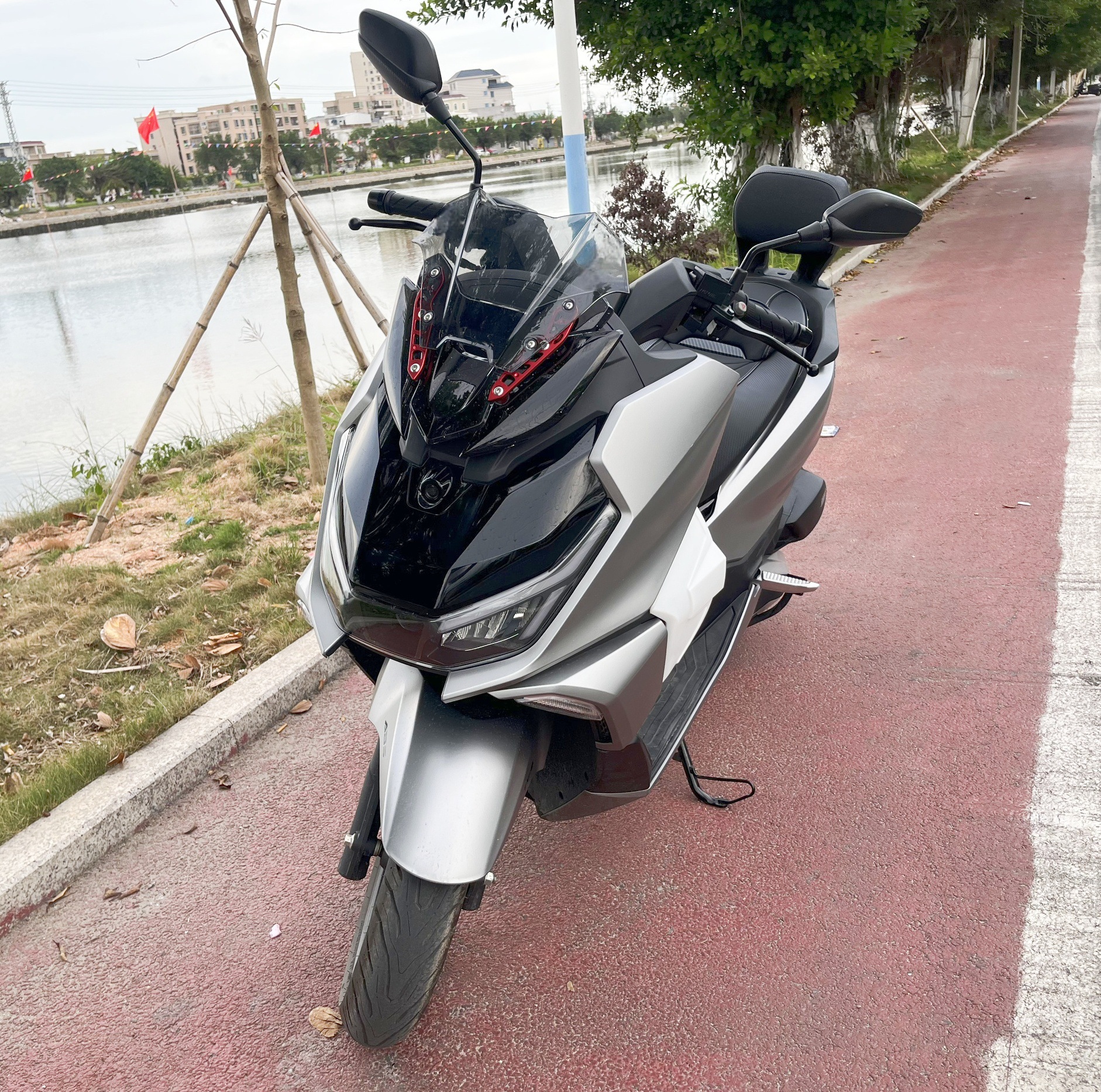 Suitable for Honda Ns150Gx Competitive Windshield 150Gx Sports Windshield Modified Small Front Windshield Accessories Adjustable up and down