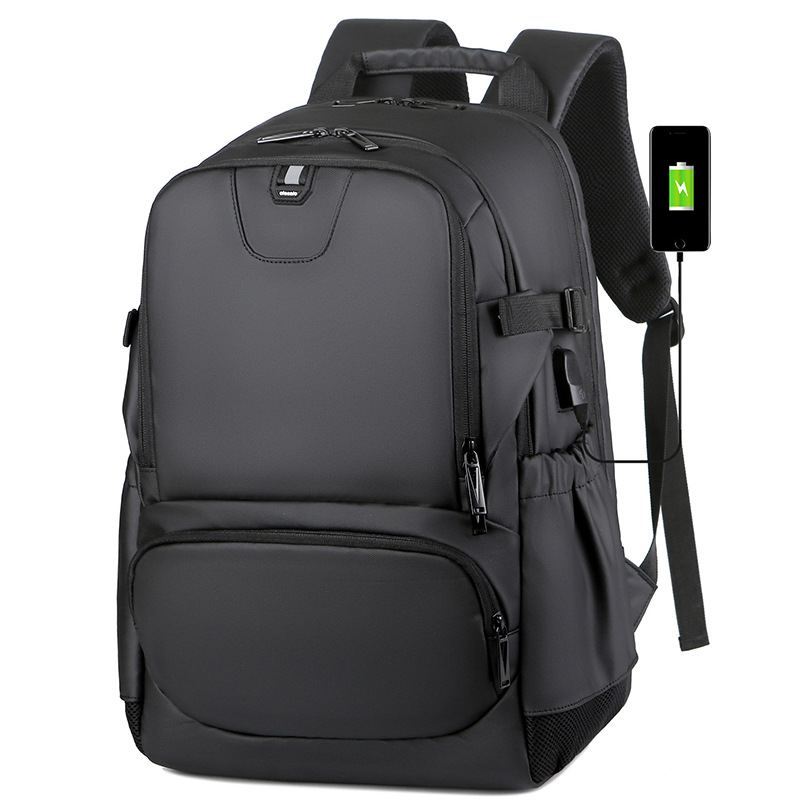 Large capacity student bag, travel charging, waterproof laptop backpack, business leisure, commuting, men's and women's_voghion.com