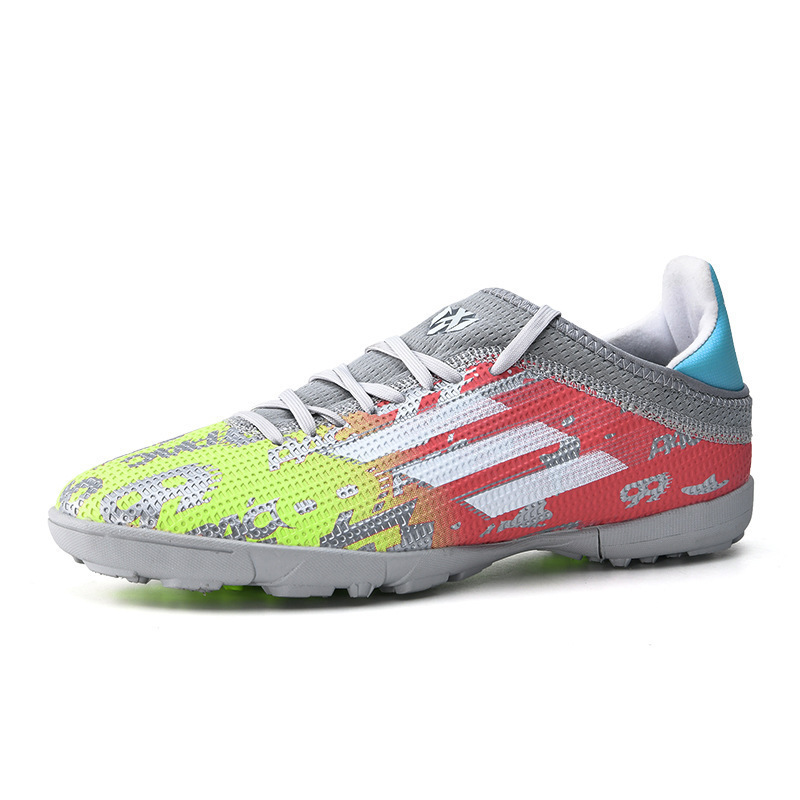 Spot zapatos de fútbol transfronterizos para hombres y adolescentes TF estudiantes tachuelas AG zapatos de entrenamiento de césped artificiales de corte bajo profesional