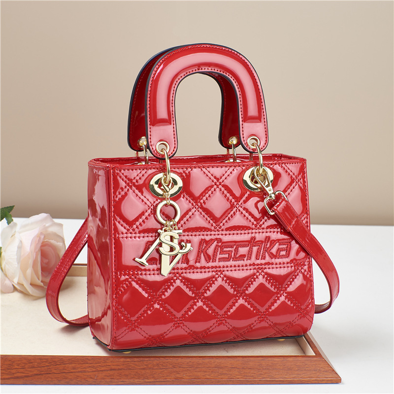 Daifei Bag2025 nuevo bolso de mujer bolso de boda bolso de piel brillante bolso de mujer bolso de hombro de comercio exterior