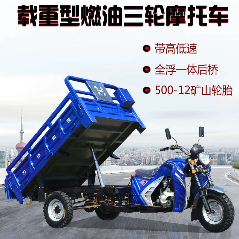 Новый двигатель Zongshen Power бензиновый трехколесный мотоцикл сельскохозяйственный топливный малый домашний грузовой трехколесный грузовой']}] }``` (Oops) Need proper JSON array with one string translating. Also ensure no mention of marketplaces etc. Translate: