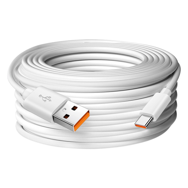 Cable de carga para cámara de 5 metros y 10 metros, adecuado para cámaras de vigilancia Xiaomi, cable de extensión tipo C, cable de datos de extensión