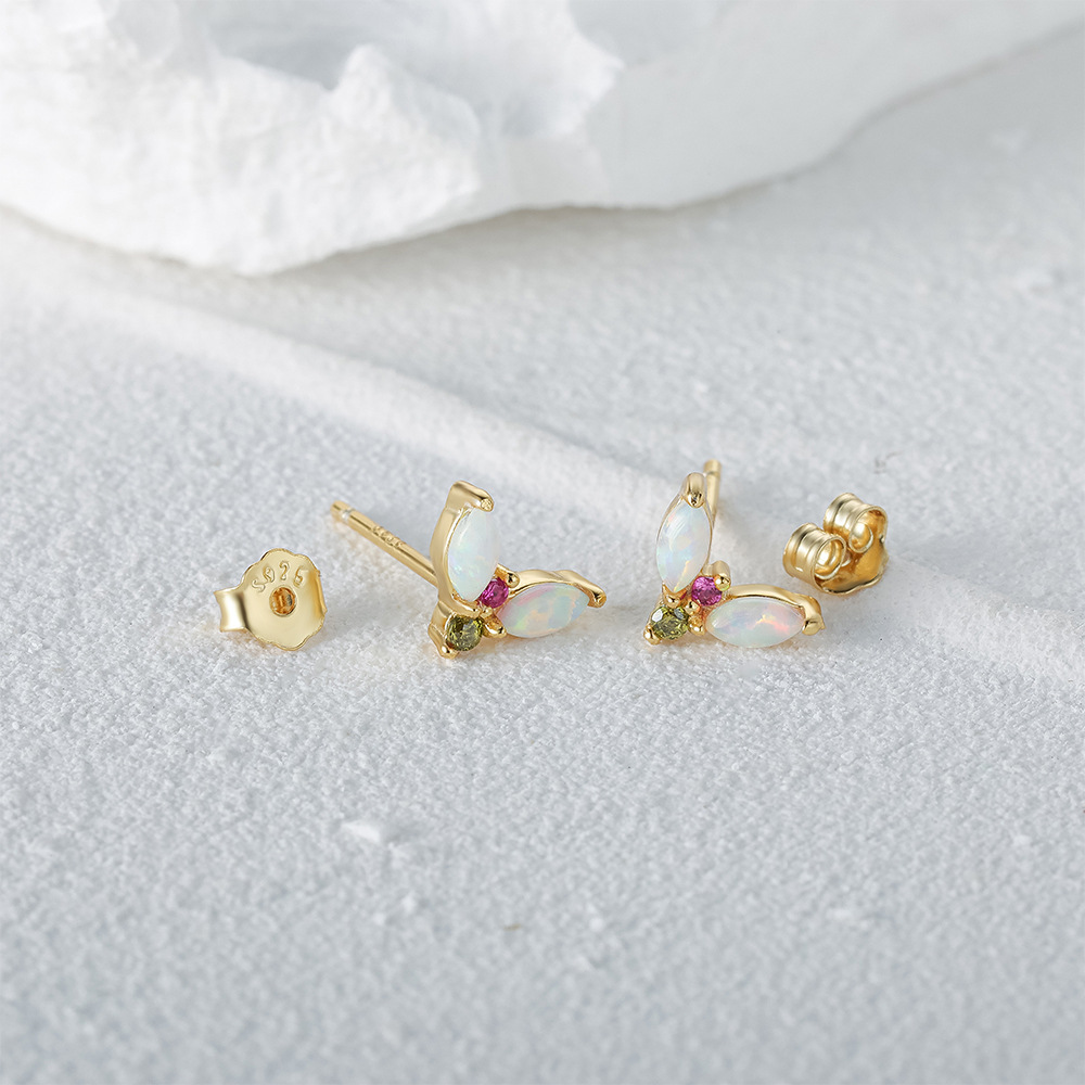 2g Weight Ear Studs Classification 1 Pair Quantity Daily Occasion 925 Sterling Silver Material Geometric Pattern Women's Gender Plating Design Simple Style Style 1 Pair 925 Sterling Silver Geometric Ear Studs 10