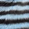 Black and blue strips of rice
