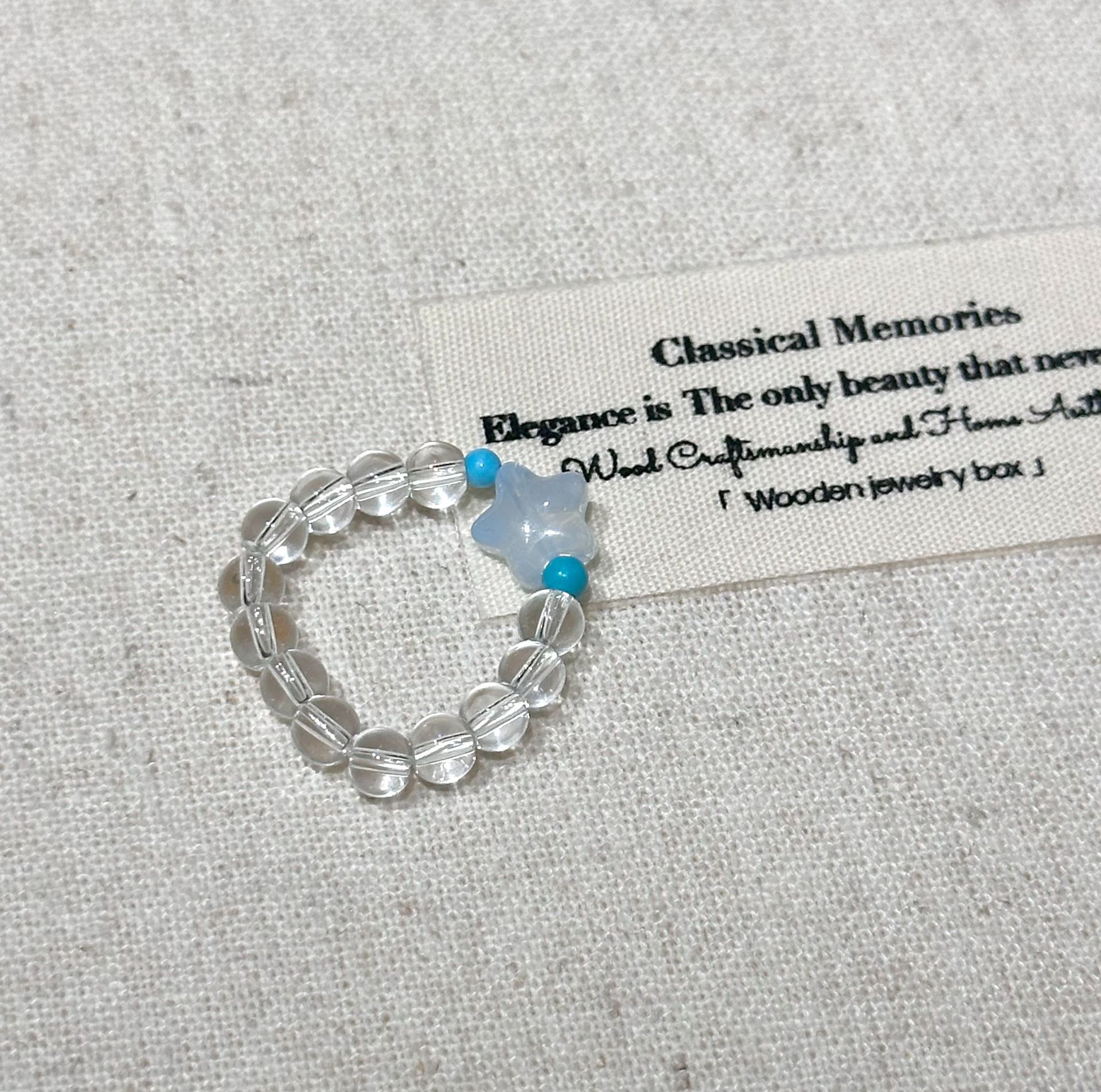 White crystal, ring