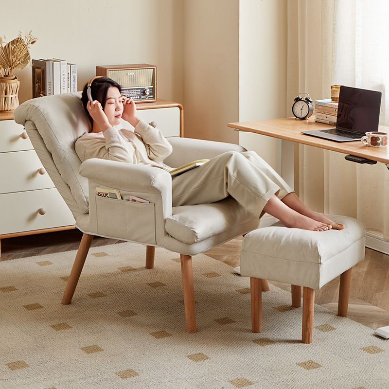 Sofá perezoso para dormir dormitorio para mujeres asiento de red pequeño sofá dormitorio individual silla de computadora silla de ocio balcón