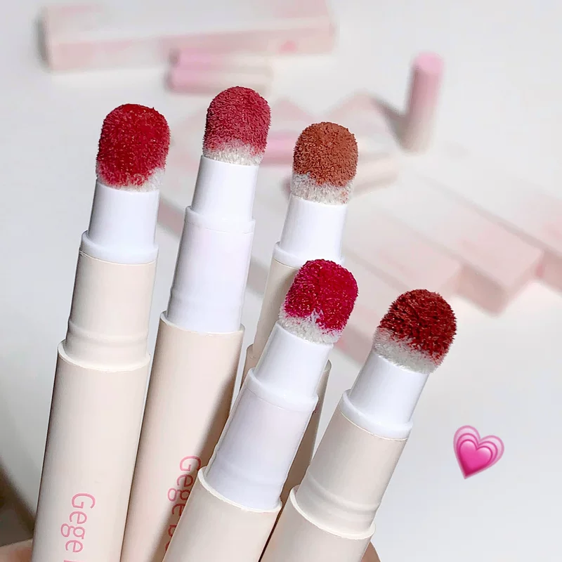 Gege bear pink Cream мягкая люлечка головы-грибок и помада для губ матовый цвет без прилипания чашки, чтобы губы выглядели белыми и милыми