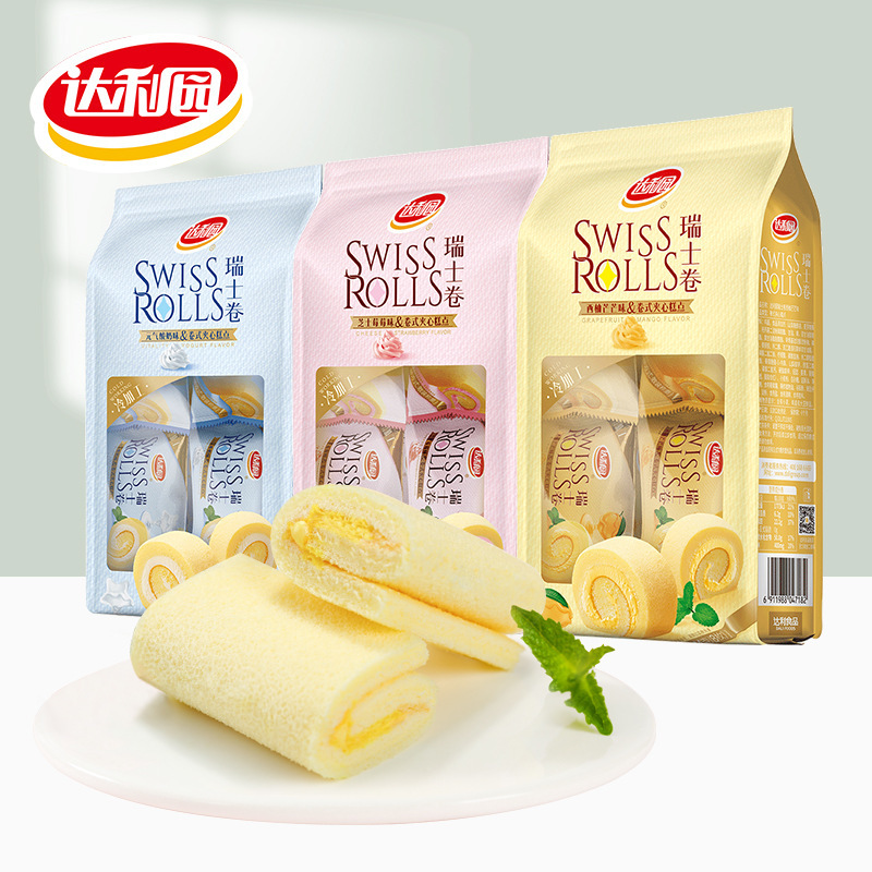 Daliyuan Swiss Roll 144g Sandwich Pastry Breakfast Bread Casual Snack Wholesale Daliyuan Swiss Roll 144g Sandwich Pastry Breakfast Bread Casual Snack Wholesale