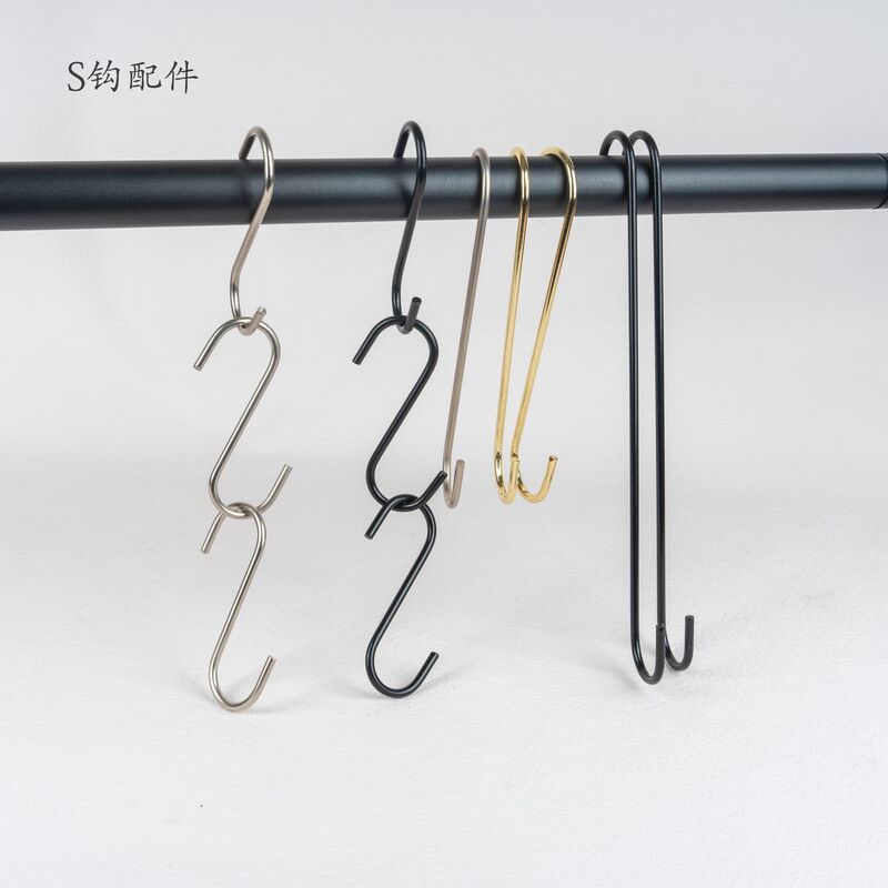 Metal Stainless Steel S Hooks Clothing Store Hooks Exterior Wall Decoration Kitchen and Bathroom Adhesive Supplies S Hooks Wall-Mounted Storage Metal Stainless Steel S Hooks Clothing Store Hooks Exterior Wall Decoration Kitchen and Bathroom Adhesive Supplies S Hooks Wall-Mounted Storage