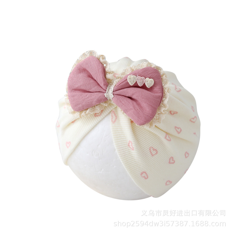 婴儿帽子春秋薄款印度帽男女宝宝可爱韩版胎帽新生儿护囟门帽睡帽|undefined