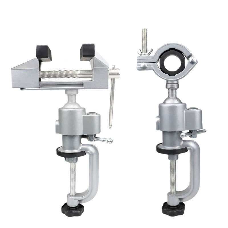 Aluminum alloy 360-degree rotating small vise Household universal rotating small vise Hardware tools wholesale
