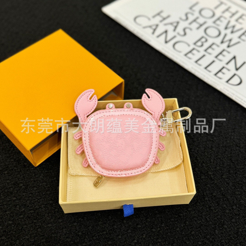 批发废土风皮革螃蟹包包挂件高颜值印花叠穿车载挂饰百搭耐磨diy|undefined