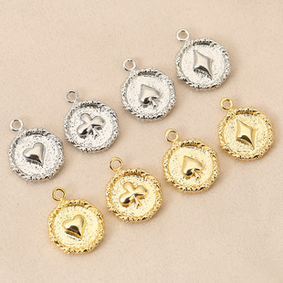 18K����ɫ���Ҽt�ҷ��K÷����ˈD�ε���diy����朵��Ʒ���