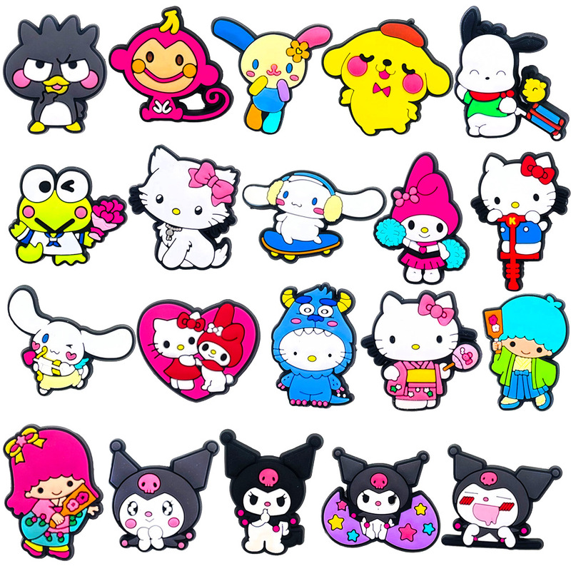 ジビッツ下駄靴フラワー 350 人気のセット靴アクセサリー DIY ソフトラバーシューズアクセサリー靴バックル PVC ジュエリー|undefined