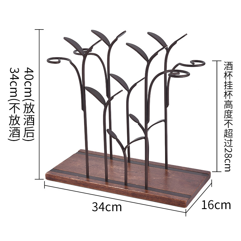 De estilo americano pastoral estante de la copa de vino creativo de estilo Europeo de hierro Estante Del Vino bar decoración del hogar transfronteriza WineRack