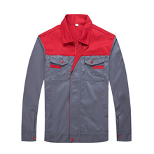 春秋长袖工作服套装男女汽修工服车间保洁工人厂服工装劳保服上衣