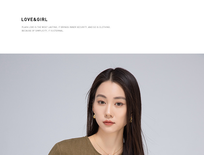 Đầm maxi nữ linen dáng rộng eo rút dây, thiết kế cắt may 3D — màu ô liu xanh chi tiết 26