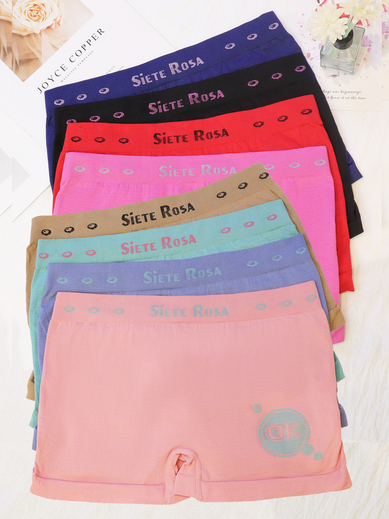 Calzoncillos de verano para mujer, pantalón de seguridad antideslumbrante de boxer, calzoncillos de boxer para mujer ajustados, elásticos suaves, transfronterizos