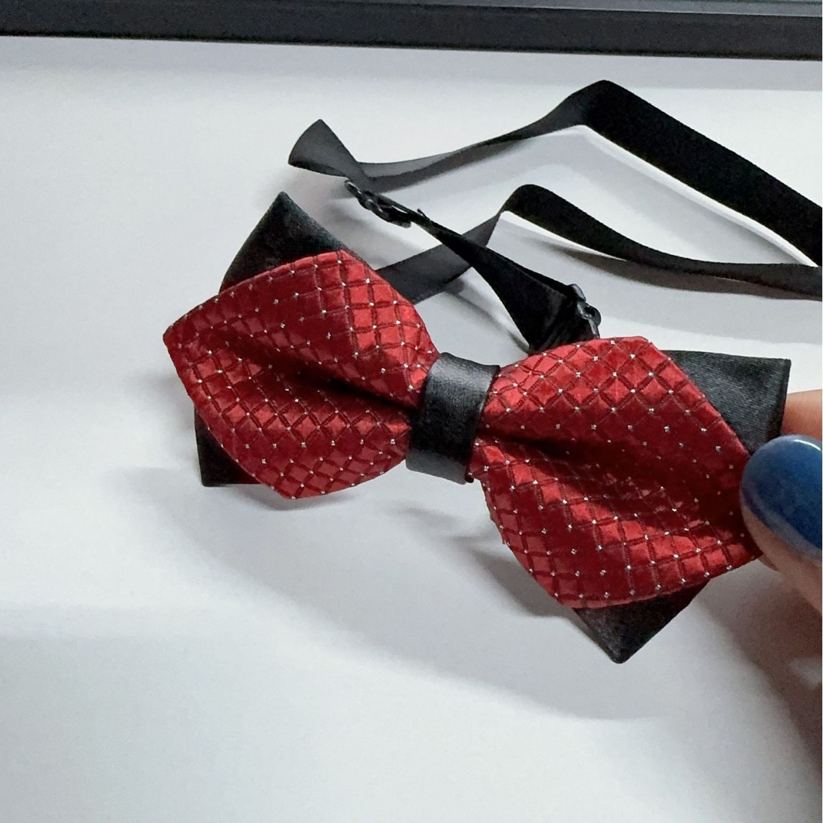 Burgundy children's coffee bow tie