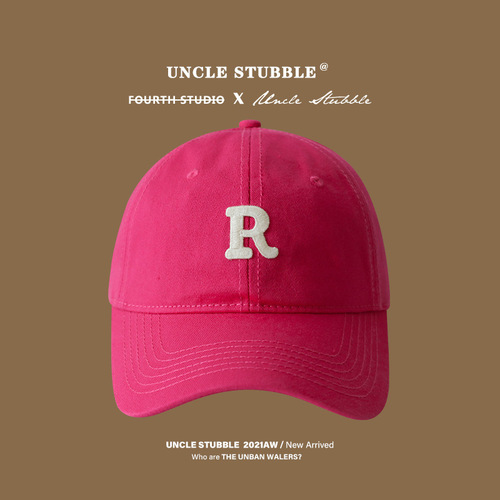 Baseball cap for women summer big head circumference R standard Korean version soft top letter peaked hat sunshade sun protection hat men's wholesale