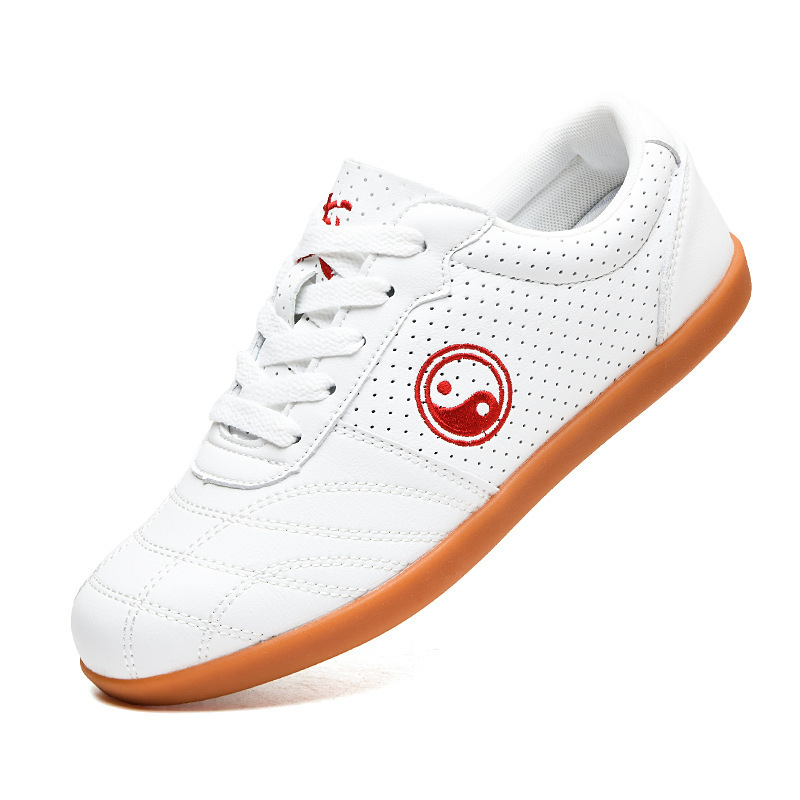 Fábrica de zapatos de Fujian al por mayor zapatos de Tai Chi de tendón de buey para hombres y mujeres con piel gruesa antideslizante zapatos de artes marciales de Tai Chi