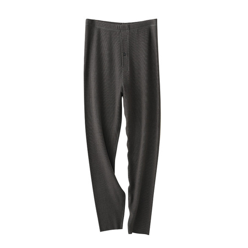Men's warm trousers, autumn new hyaluronic acid antibacterial trousers, youth winter style German velvet brushed thermal storage mid-waist autumn trousers