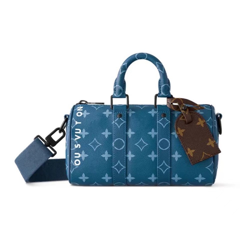 新款keepall25 枕头包压花单肩包滚筒包圆筒包时尚斜挎包男女通用|undefined