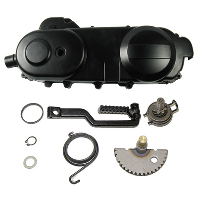side cover Assembly GY6 50: Motorcycle engine and accessories - gy6-5080cc-side-cover-assembly-starter-lever-12-long-430mm