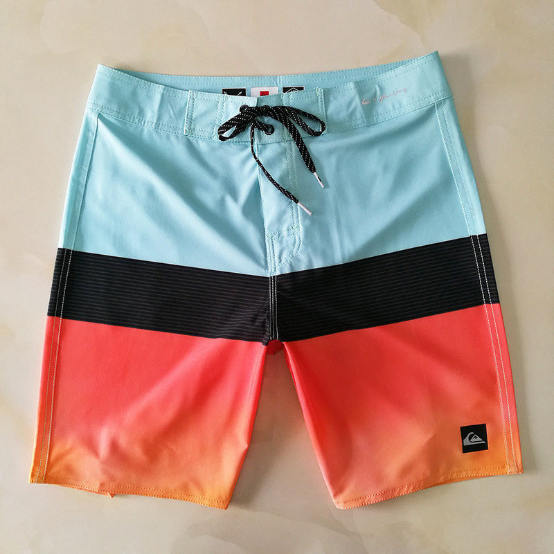 Quiksilver 여름 남자 해변 바지 빠른 건조 캐주얼 느슨한 수영 서핑 남자 최신 유행 바지